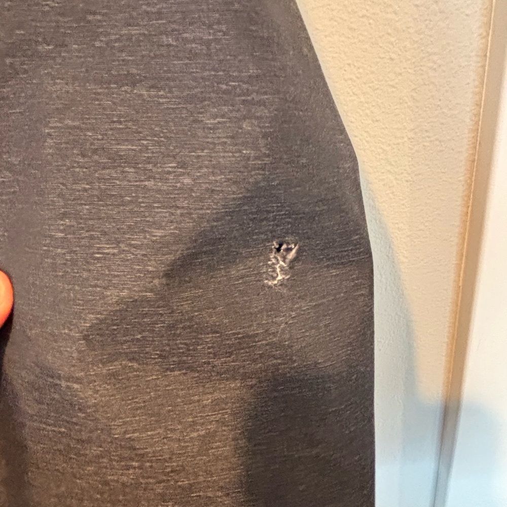 The North Face Charcoal Gray Rain Parka with gold zipper. - Picture 5 of 8